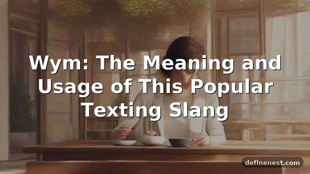 wym meaning in text