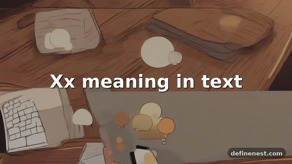 xx meaning in text