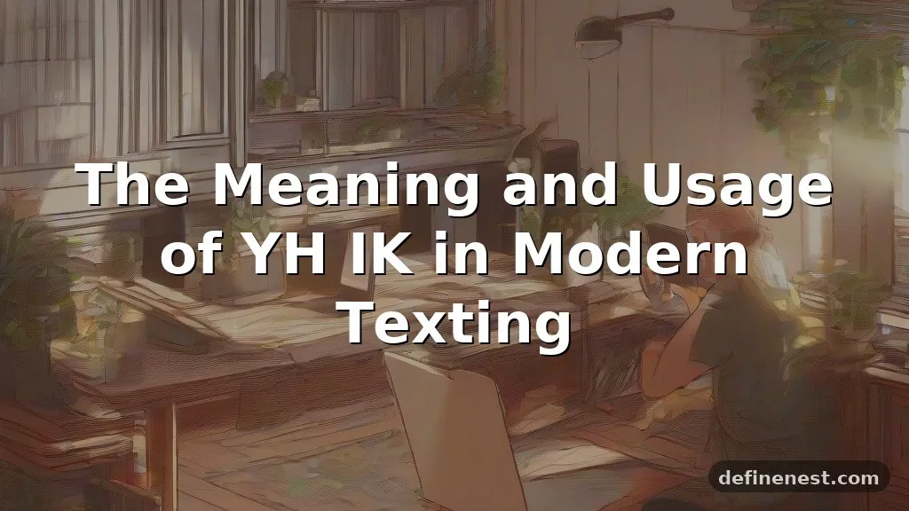 yh meaning in text