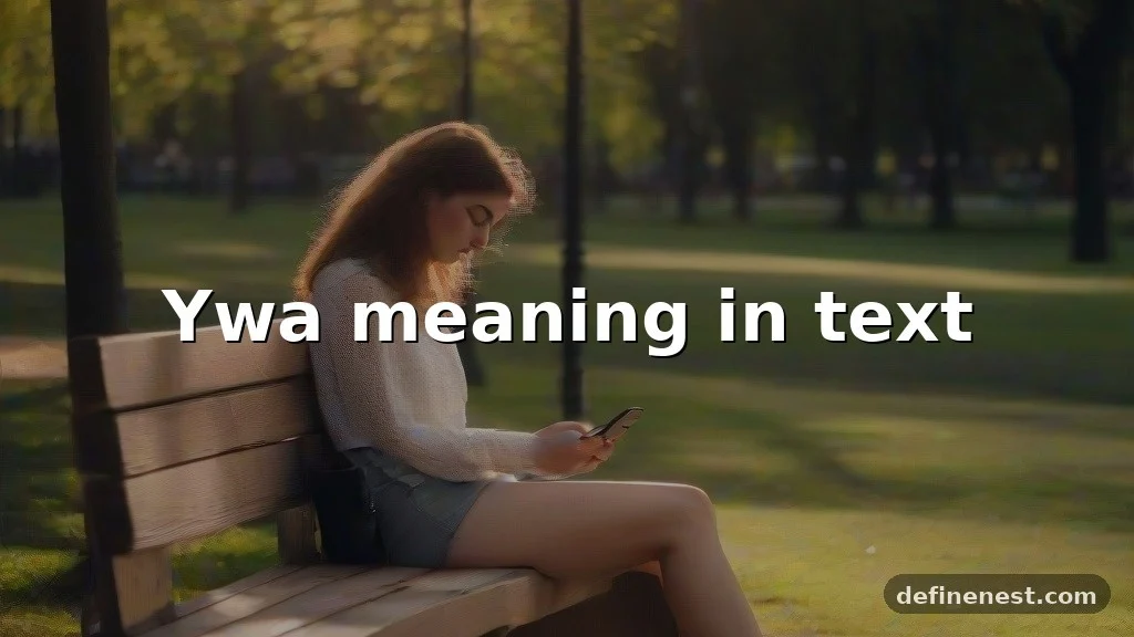 ywa meaning in text