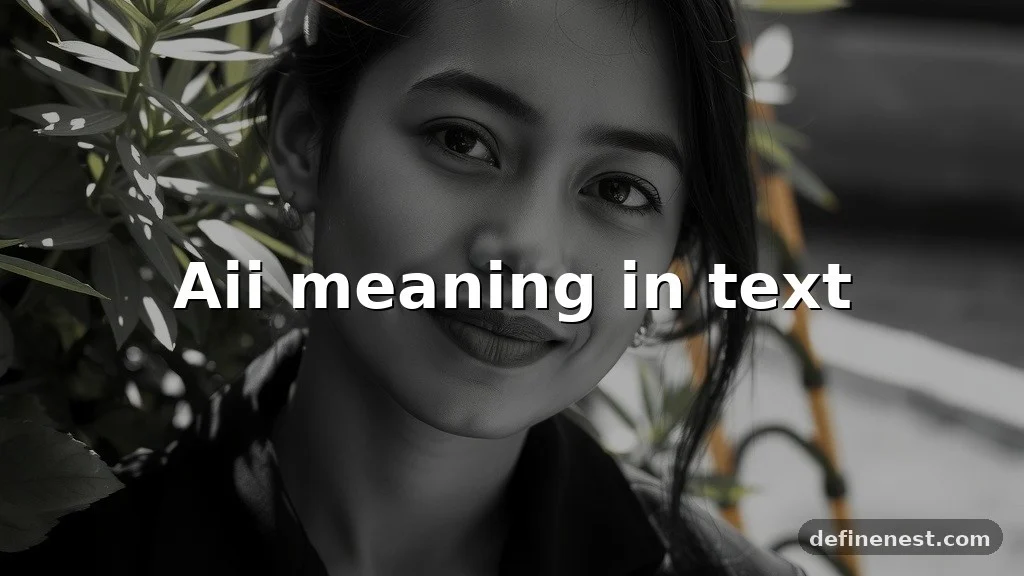 aii meaning in text