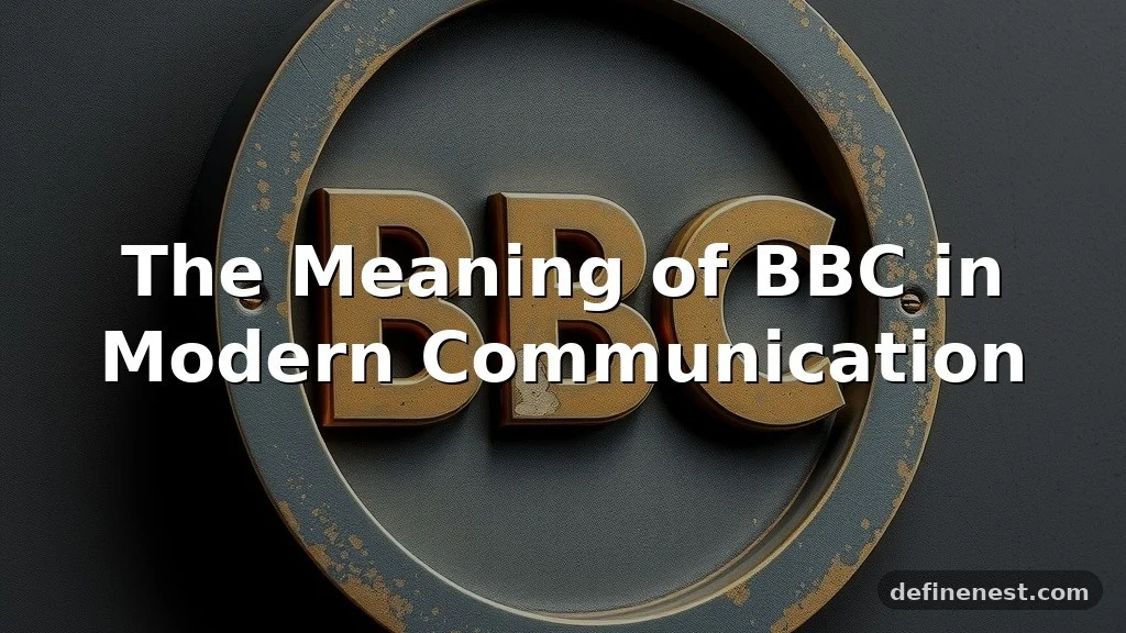 bbc meaning in text