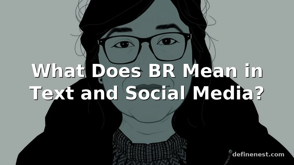 br meaning in text