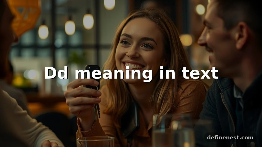 dd meaning in text