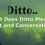 ditto meaning in text