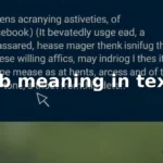 fb meaning in text