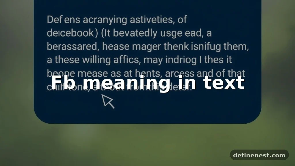 fb meaning in text