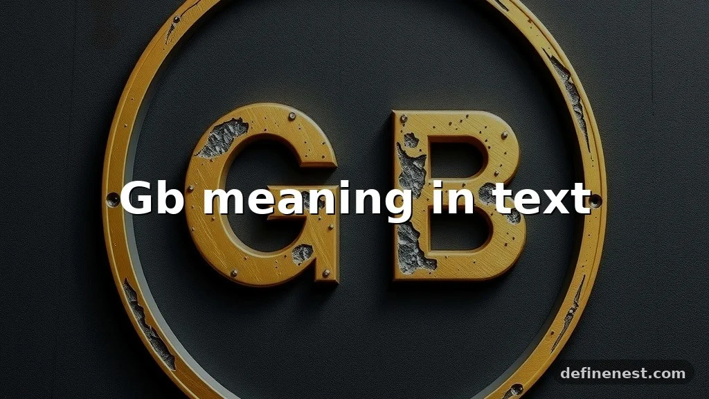 gb meaning in text
