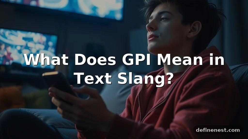 gpi meaning in text