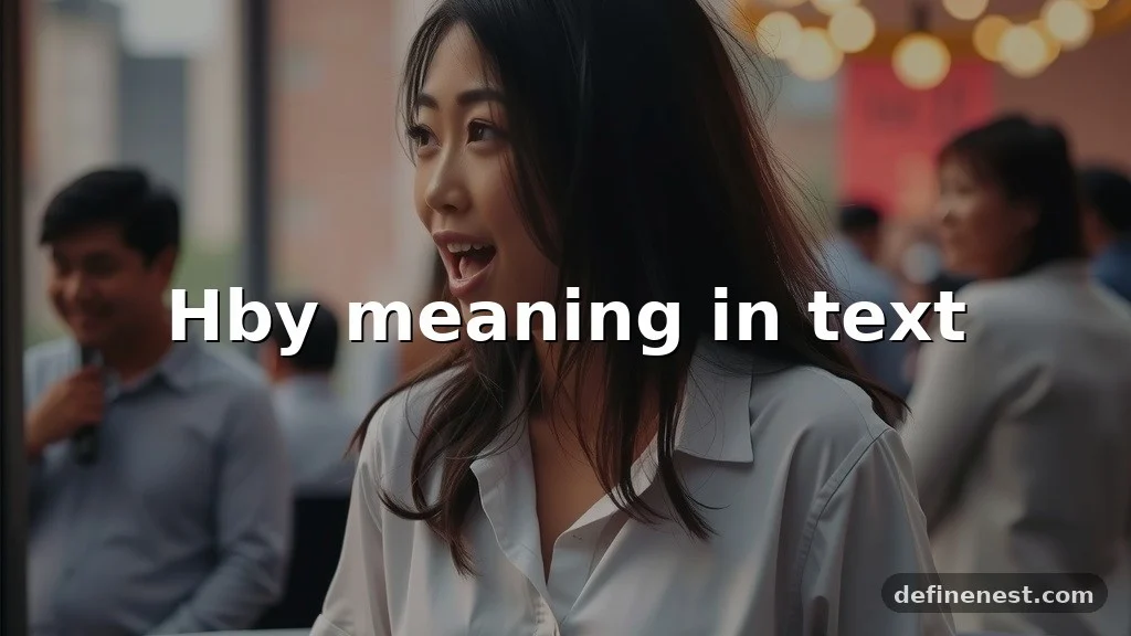 hby meaning in text