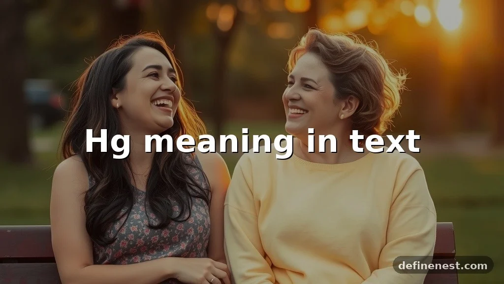 hg meaning in text