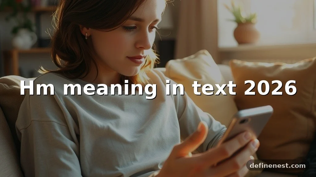 hm meaning in text 2026