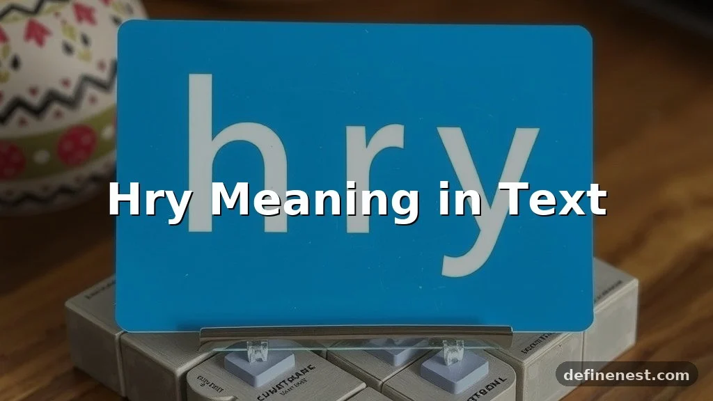 hry meaning in text