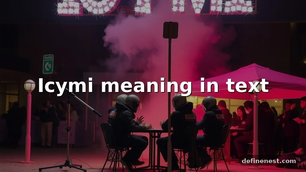 icymi meaning in text