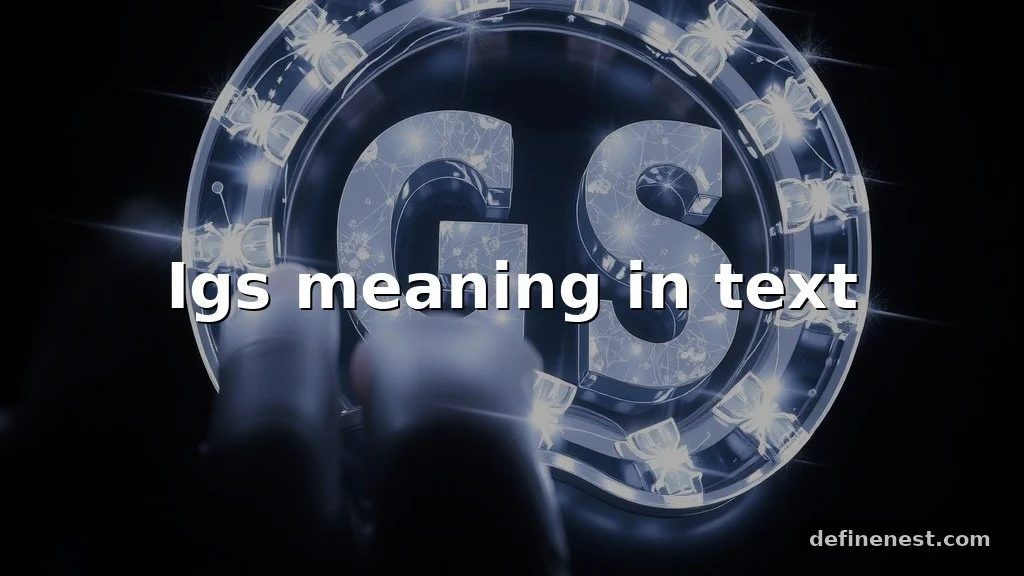 igs meaning in text