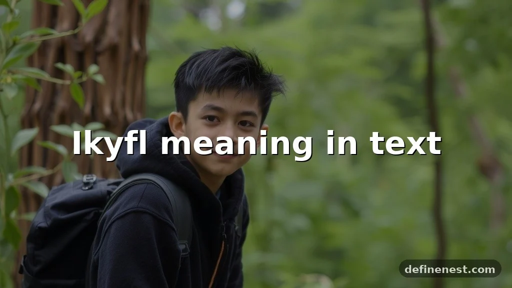 ikyfl meaning in text