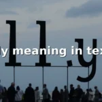 lly meaning in text