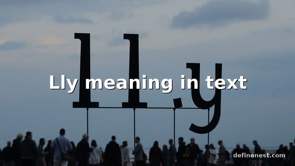 lly meaning in text