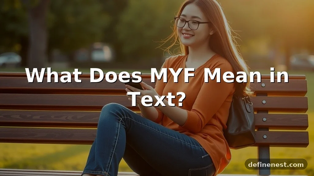 myf meaning in text 2026