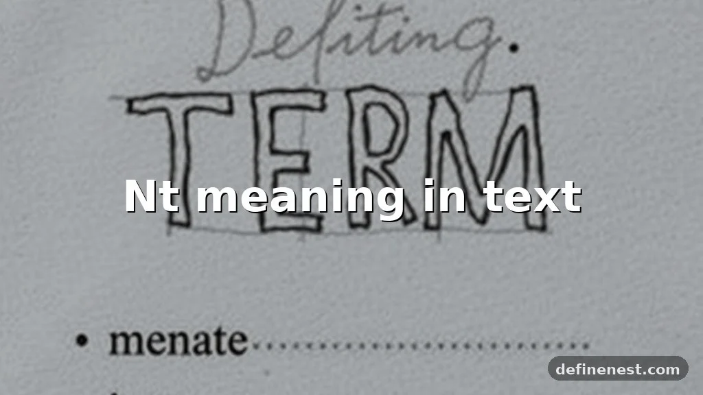 nt meaning in text