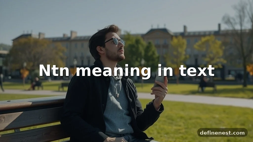 ntn meaning in text