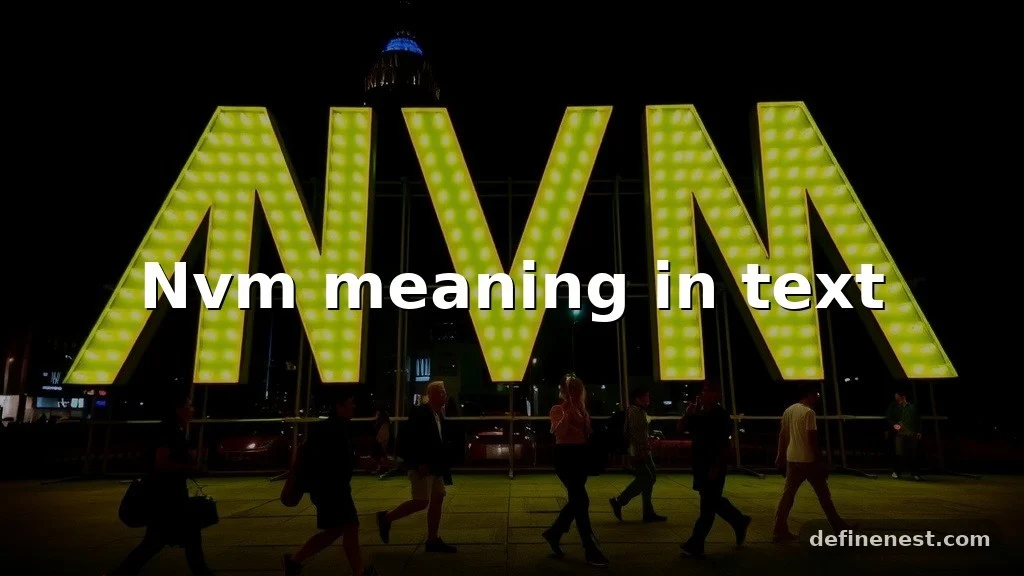 nvm meaning in text