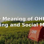 ohr meaning in text
