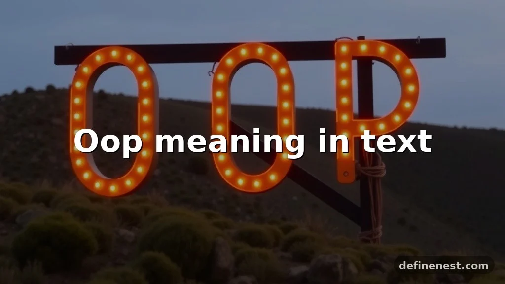 oop meaning in text