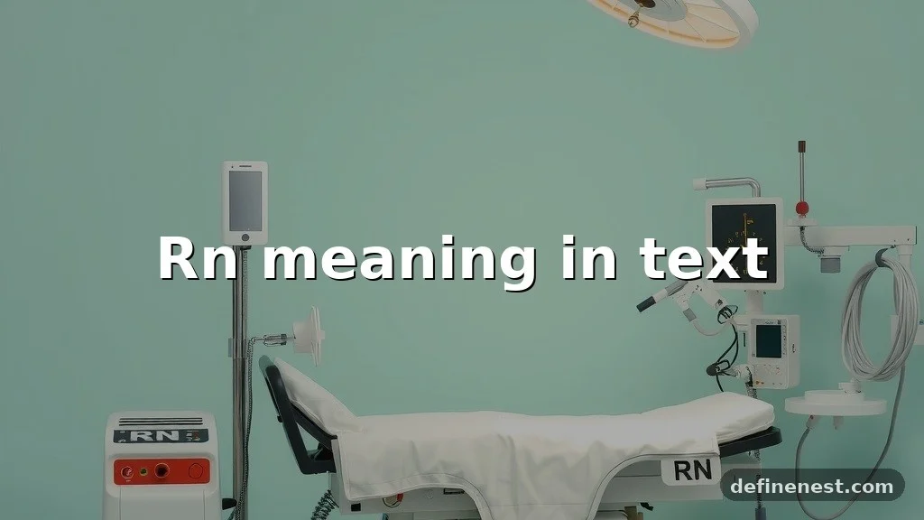 rn meaning in text