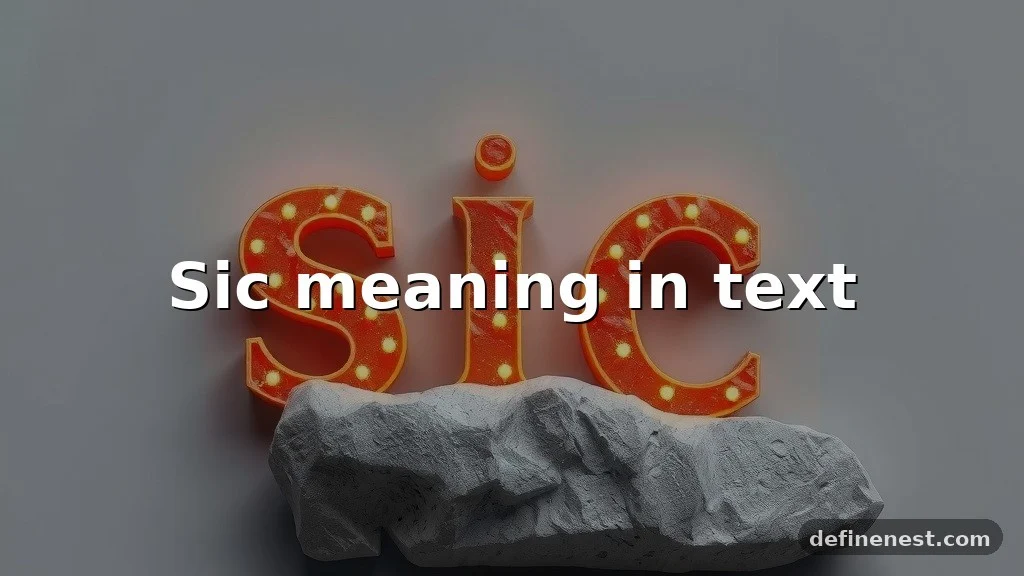 sic meaning in text
