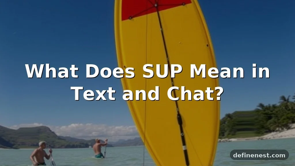 sup meaning in text