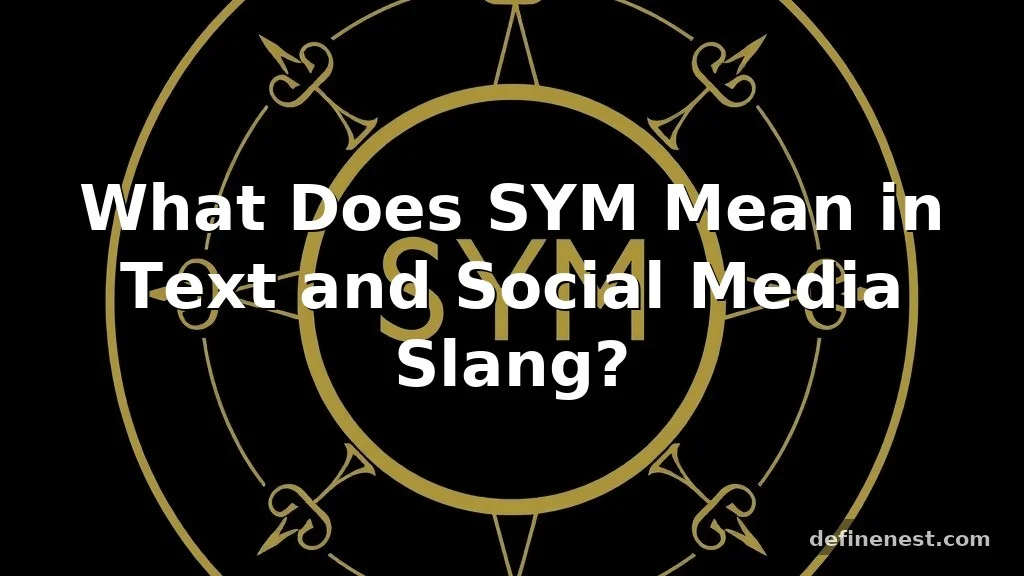 sym meaning in text