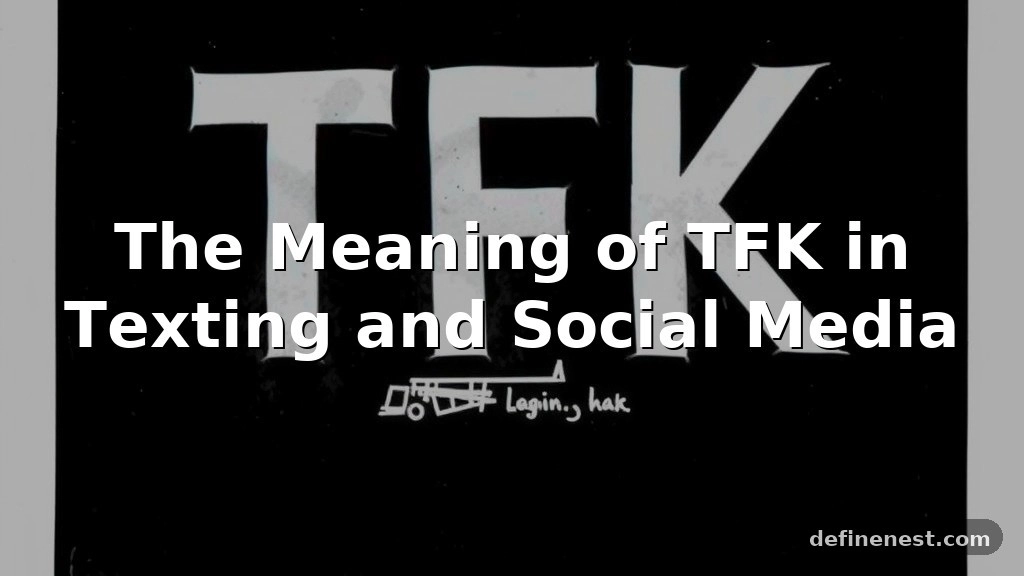 tfk meaning in text