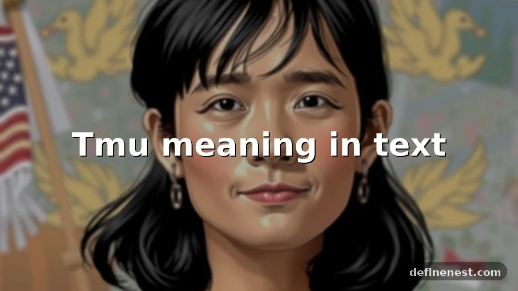 tmu meaning in text