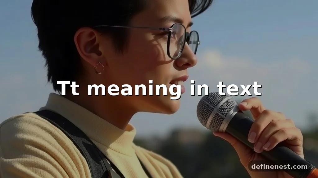 tt meaning in text