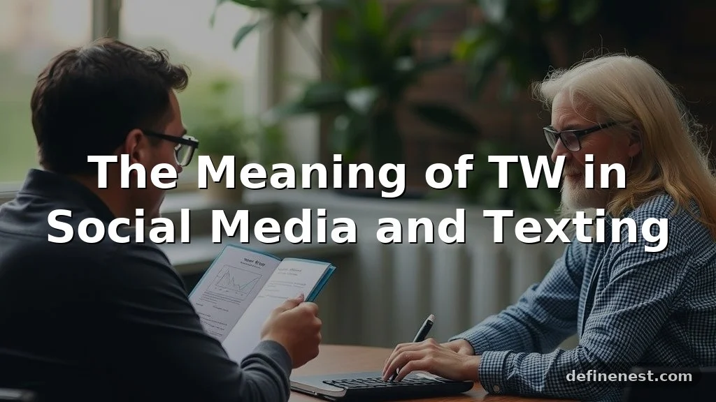 tw meaning in text
