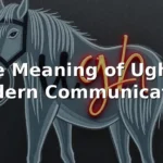 ugh meaning in text