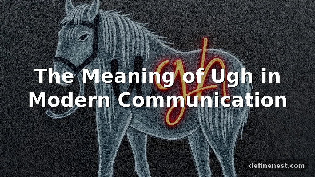 ugh meaning in text