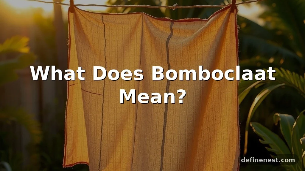 what does bomboclaat mean