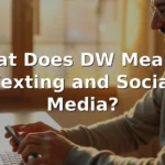 what does dw mean in text