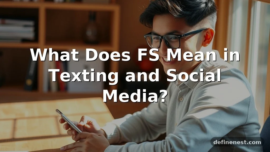 what does fs mean in text