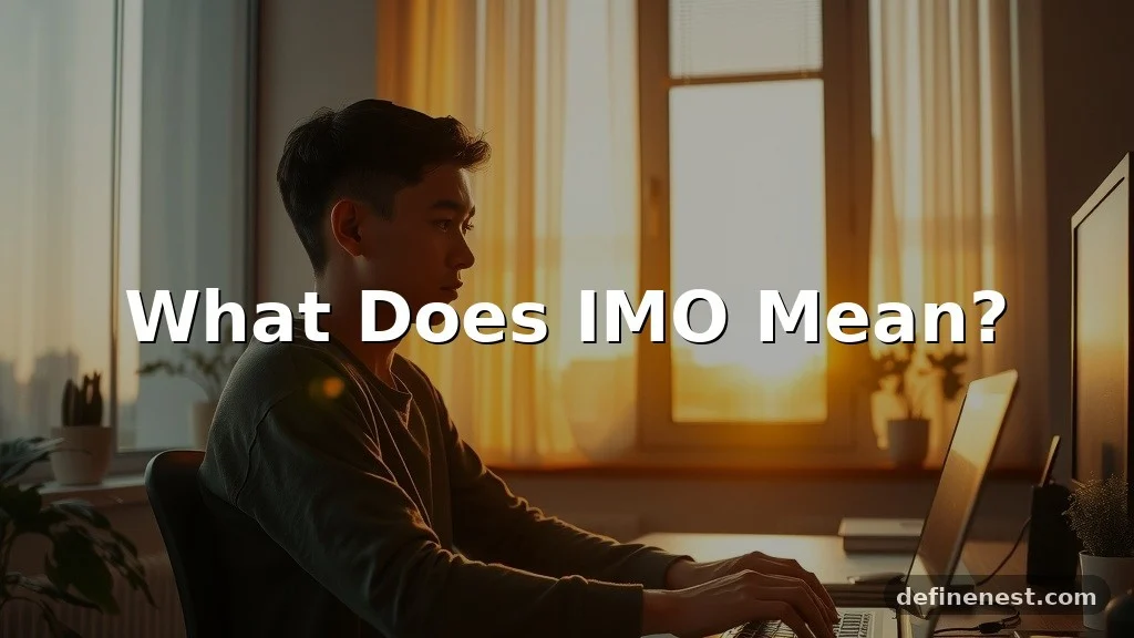 what does imo mean
