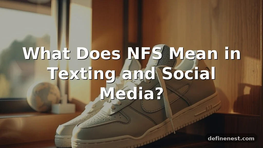 what does nfs mean in text