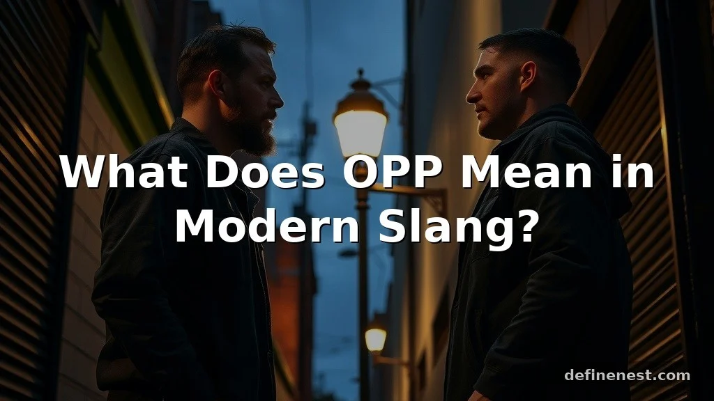 what does opp mean
