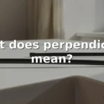 what does perpendicular mean