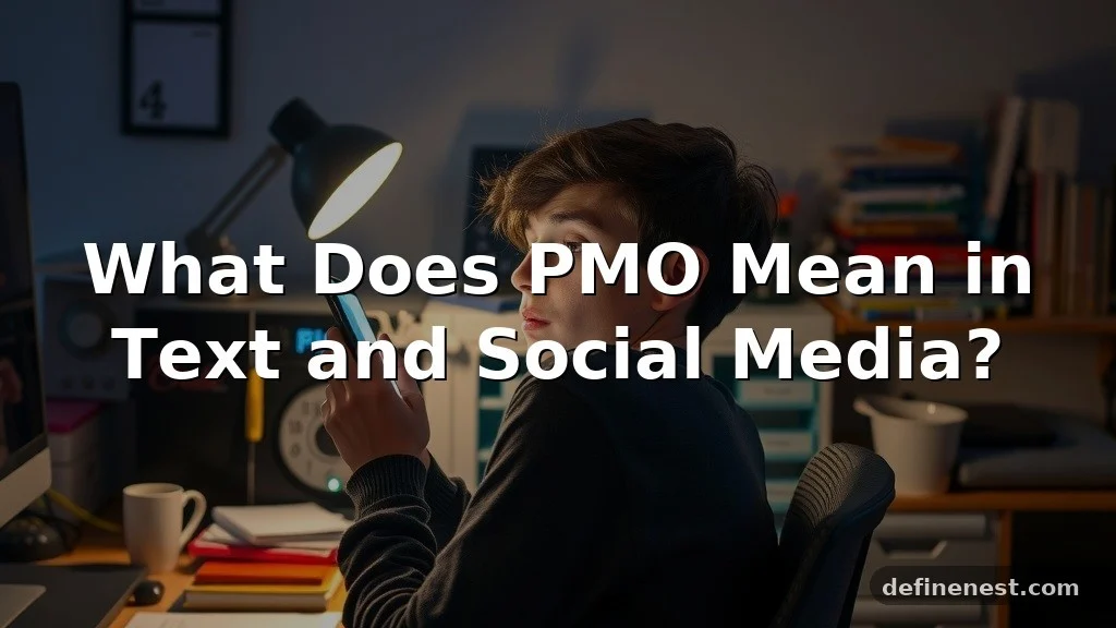 what does pmo mean tiktok