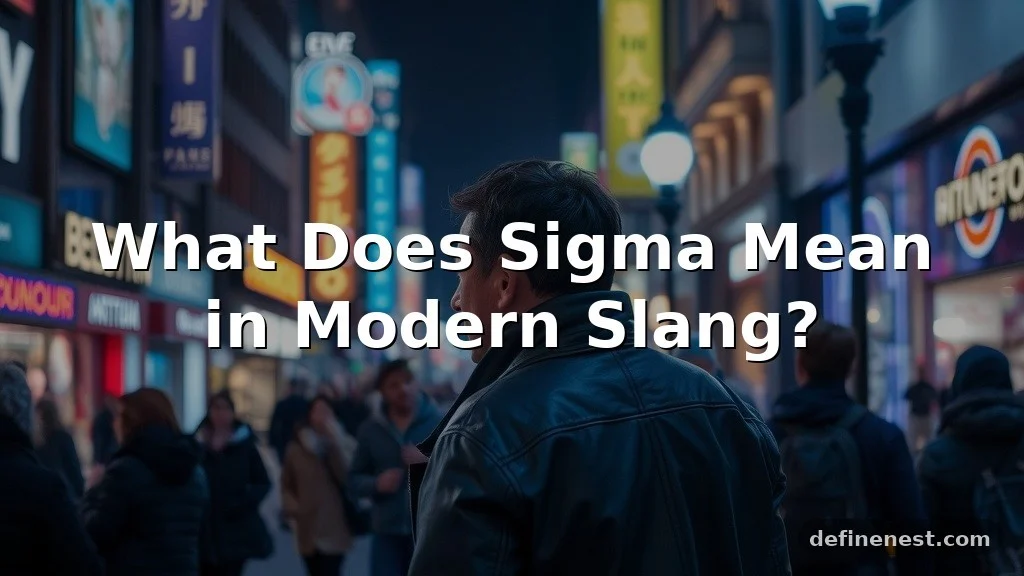 what does sigma mean