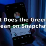 what does the green dot mean on snapchat