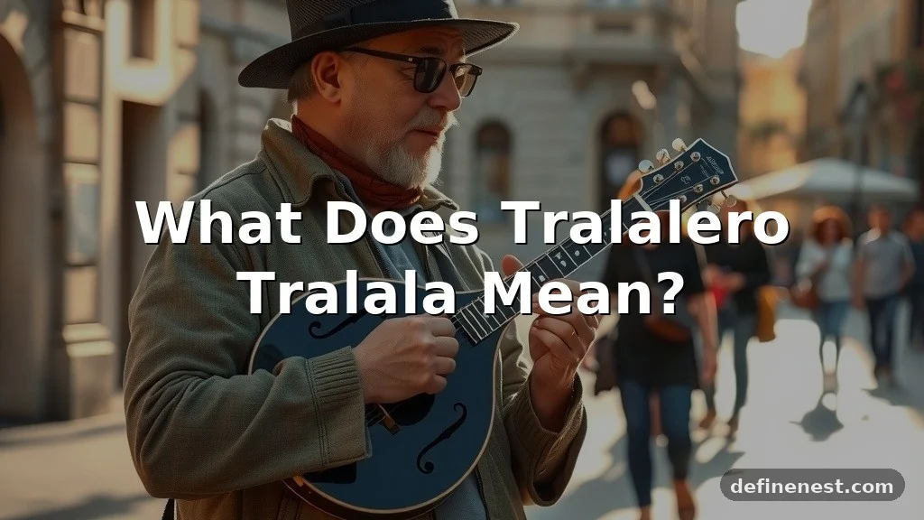 what does tralalero tralala mean