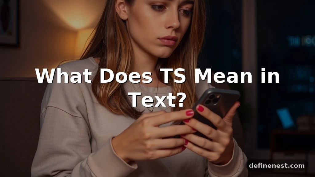 what does ts mean in text